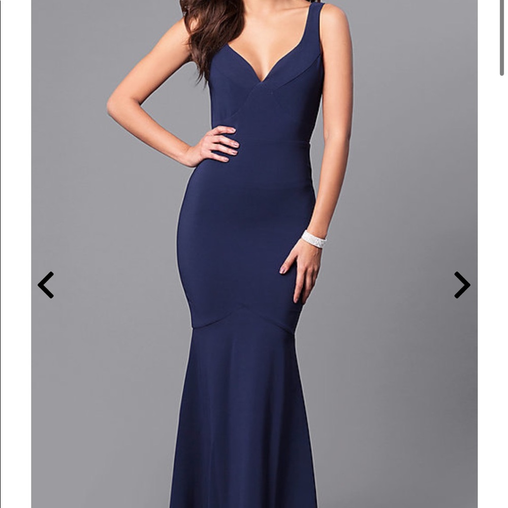 Never Worn Navy Mermaid Prom Dress- XL